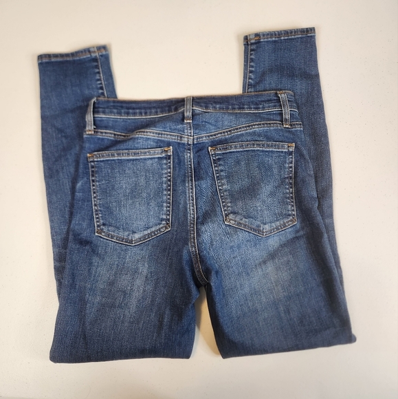 Gap True Skinny Jeans Denim High Waisted Rise Dark Wash Stretchy Basic Jeggings - Picture 4 of 10